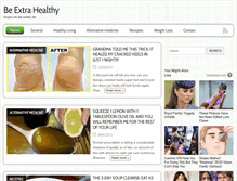 Tablet Screenshot of beextrahealthy.com